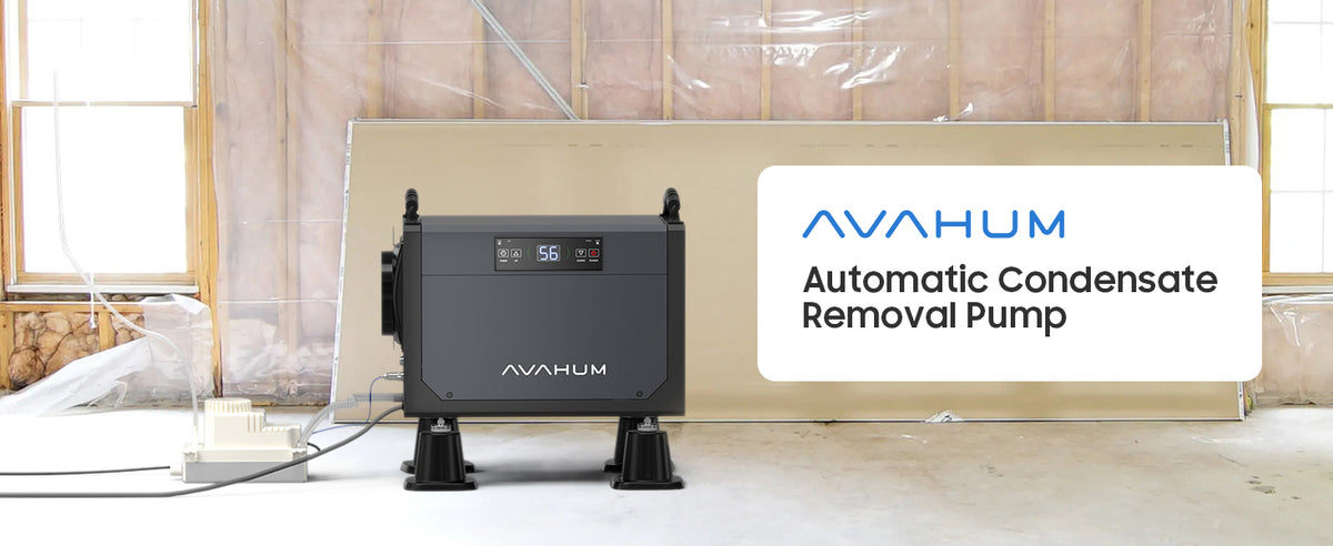 Automatic Condensate Removal Pump, HVAC Condensate Removal for Air Conditioner, Furnace, Dehumidifier,Ice Machine - 115 Volts/60Hz Ultra-Quiet with 16 Ft Hose,4 Water inlets & 2 Type outlets