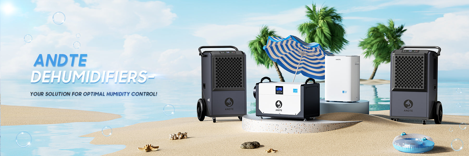 ANDTE dehumidifiers for home, crawl space and industrial space